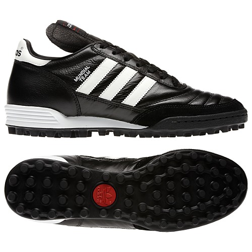 adidas Mundial Team Turf Cleats-Black/White