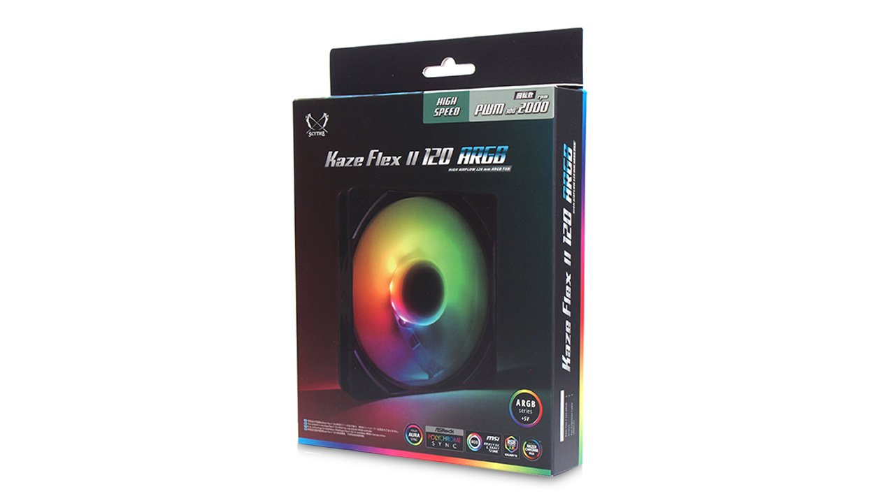 SCYTHE | KAZE FLEX II 120 ARGB 2000 PWM - 株式会社サイズ