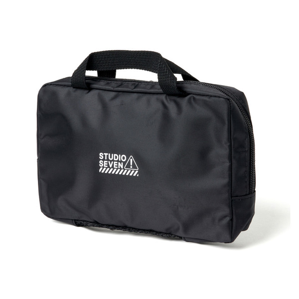Caution Logo Hanging Portable Pouch | STUDIO SEVEN (スタジオ セブン)