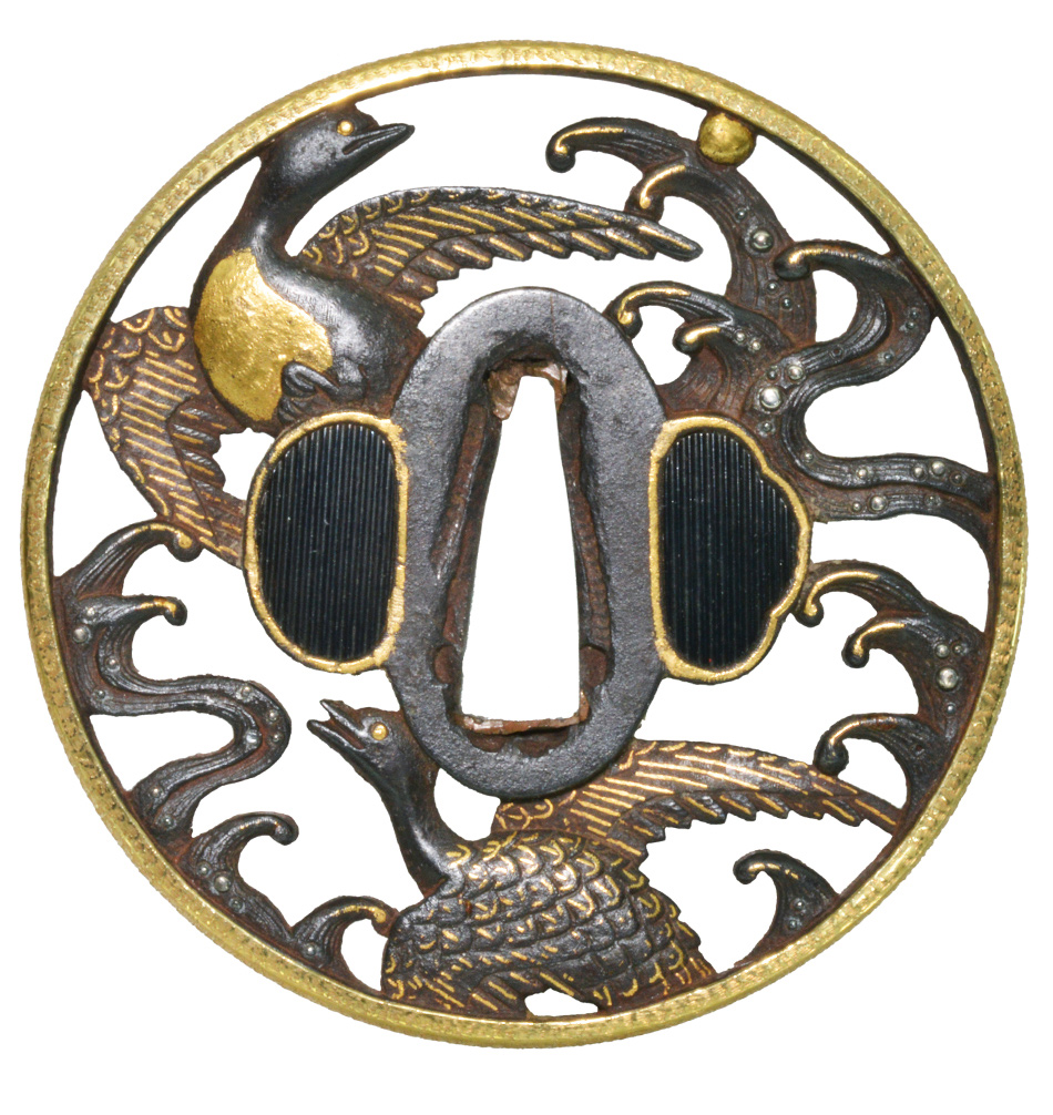 在銘 會津正阿弥 鍔 縦80mm 橫79mm 厚さ4mm 会津正阿弥