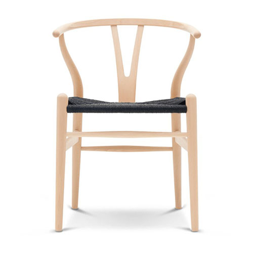 Yチェア CH24 / ビーチ材 ソープ仕上げ ブラックペーパーコードCarl