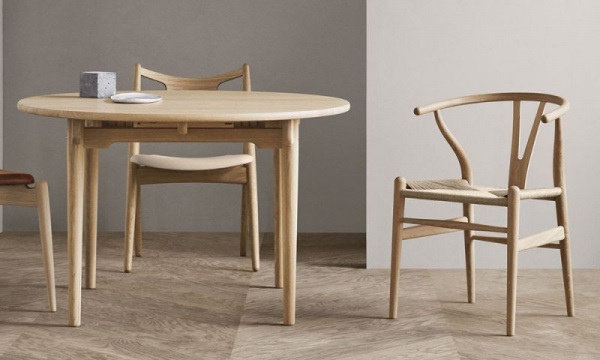 CH337 ダイニングテーブル / オーク材 ホワイトオイル仕上げCarl