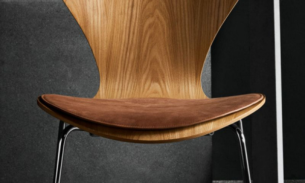 セブンチェア用 シートクッション / インテンスレザー ブラウンFRITZ