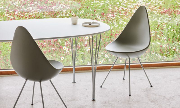 ドロップチェア SH43cm / オリーブグリーンFRITZ HANSEN（フリッツ