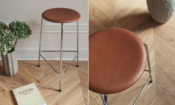 ハイドットスツール / ワイルドレザー ウォルナットFRITZ HANSEN