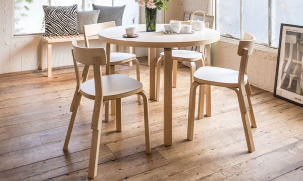 90Aテーブル φ100cm / ホワイトラミネートArtek（アルテック） | 公式