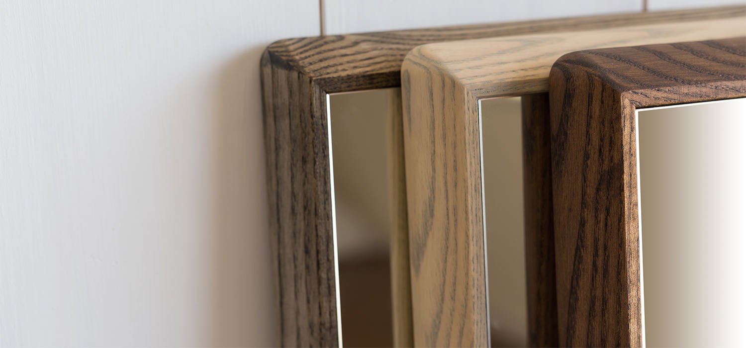 ステラ ウォールナット ウォールミラー W54×54 壁掛け 全身 鏡