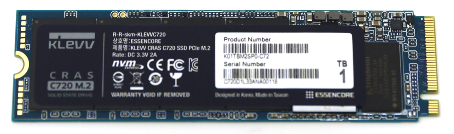KLEVV CRAS C720 1TB NVMe SSD Review