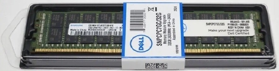 Kingston KTD-PE424/32G 32GB PC4-19200 Ddr4-2400Mhz 2RX4 Ecc