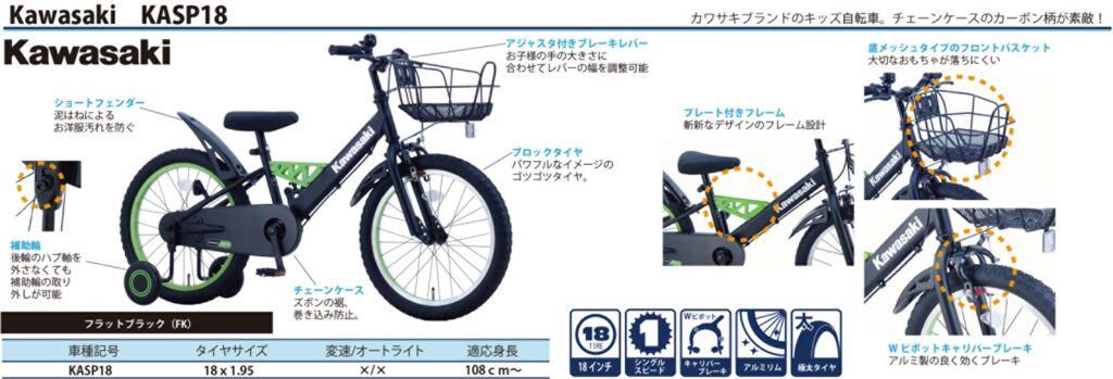 新商品「Kawasaki（カワサキ）」モータースのライセンスキッズモデル