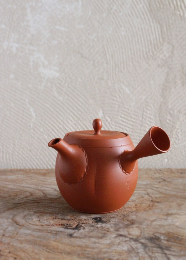 常滑焼棗型急須 玲光作 煎茶道具 朱泥急須 Antique Sam's Collection