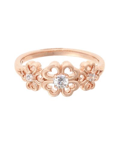 フラワー ピンキーリング(2号 SILVER PGメッキ): Samantha