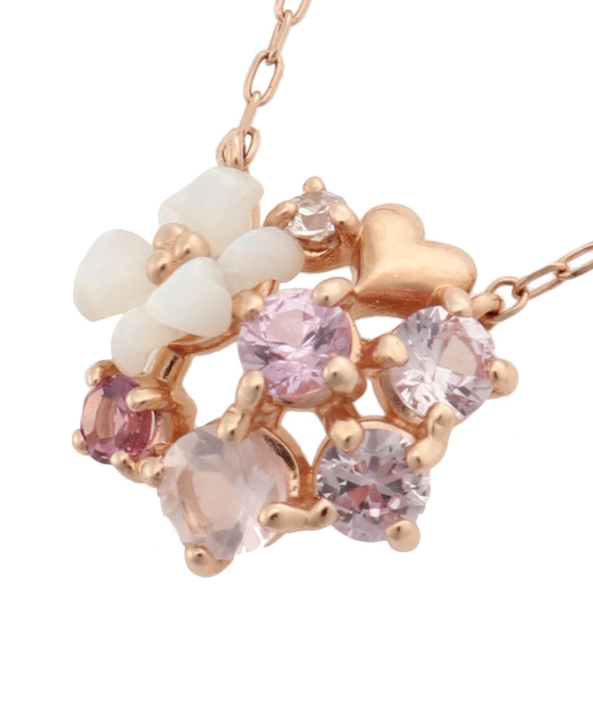 のんたん様✴︎水晶フラワーバックカービング&パープルモスアゲート