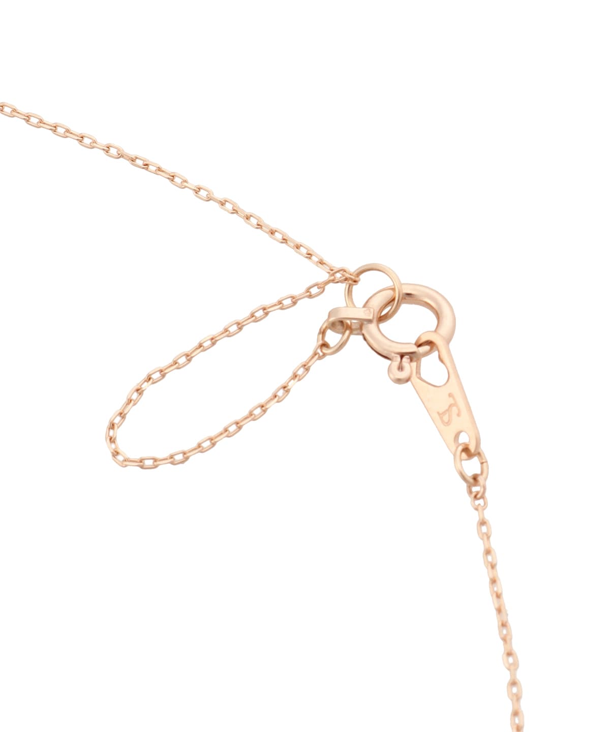 K10PG アクアマリンネックレス≪3月 誕生石≫(40cm K10 PG