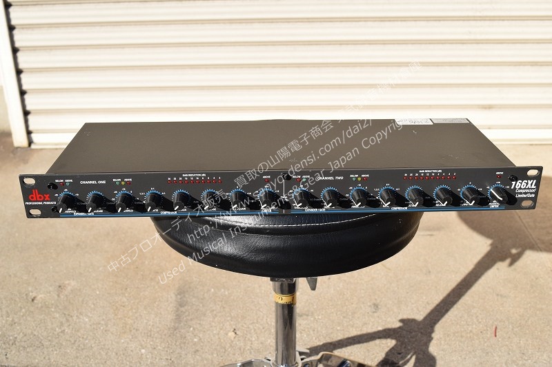 中古音響機材】 dbx 166XL 2ch コンプレッサー リミッター 全国通信販売