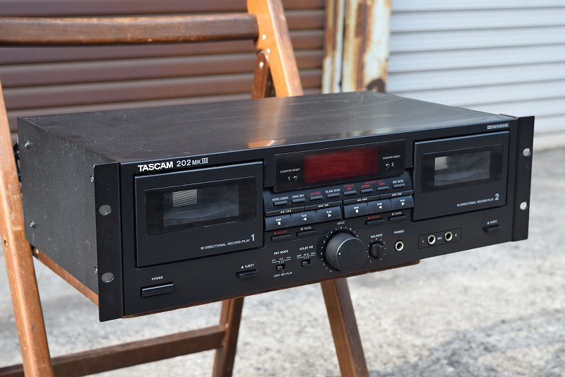 中古音響機材 TASCAM 202MKⅢ】 オートリバースカセットデッキ 全国