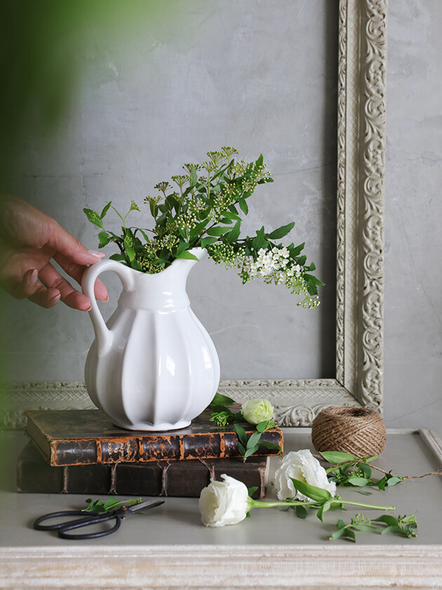 フラワーベースLottiホワイトS