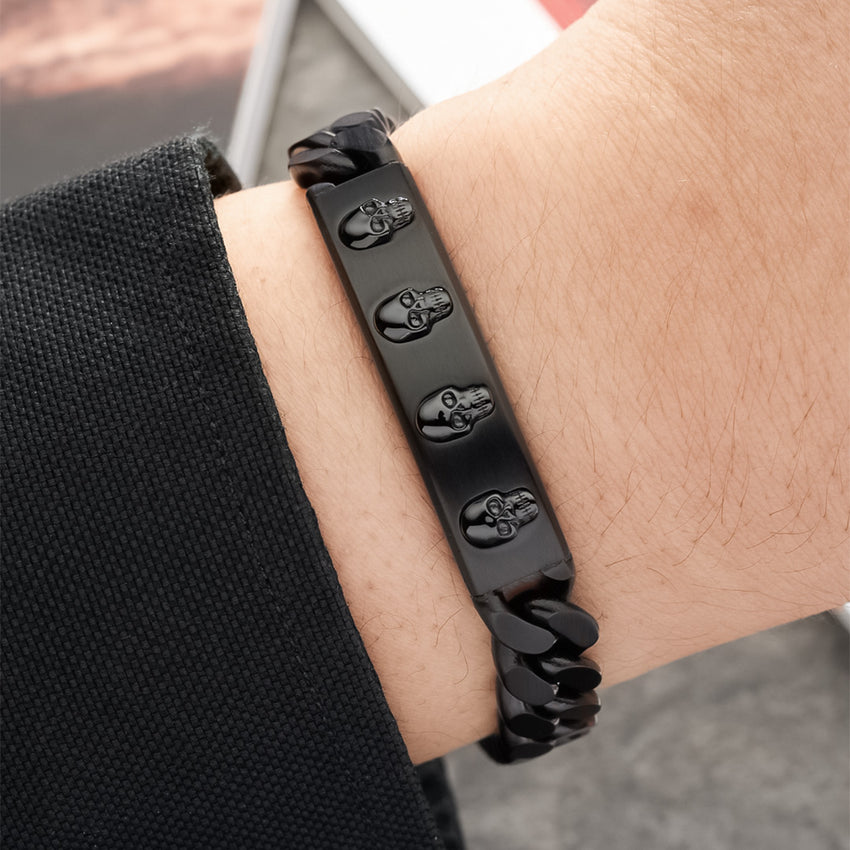 Nemesis All Steel Chain Bracelet – SkeletonHD