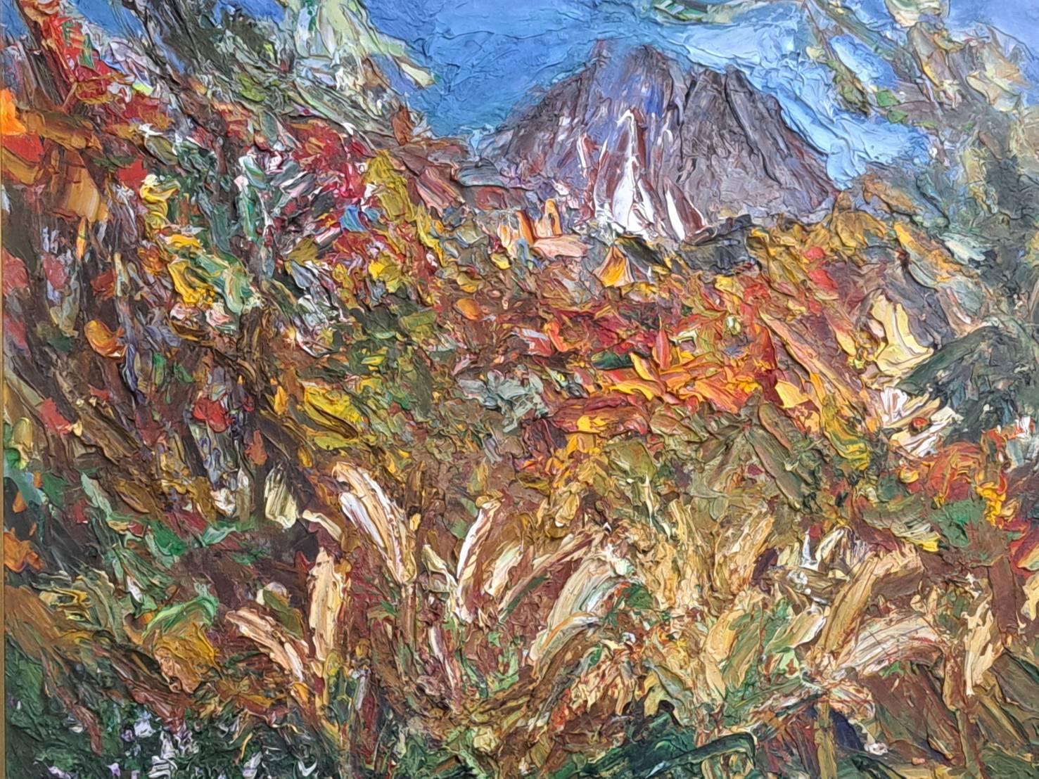 中川力「吾妻山（福島県）」油彩 F8号 | 新栄堂