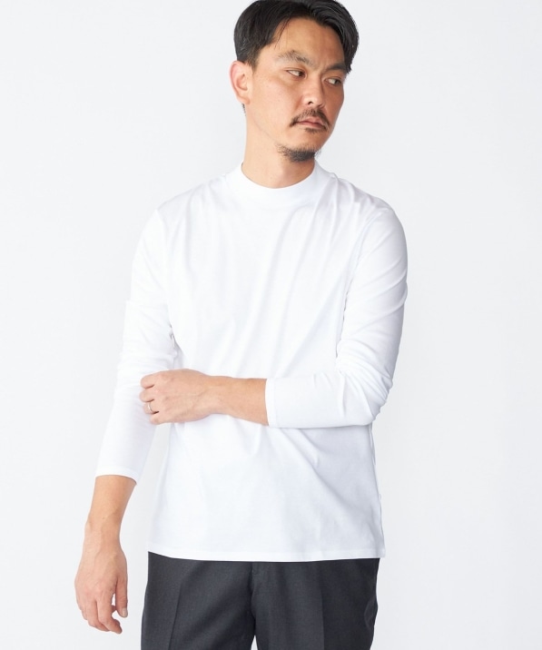 SHIPS: ALBINI モックネック ロングスリーブ Tシャツ｜ SHIPS 公式サイト