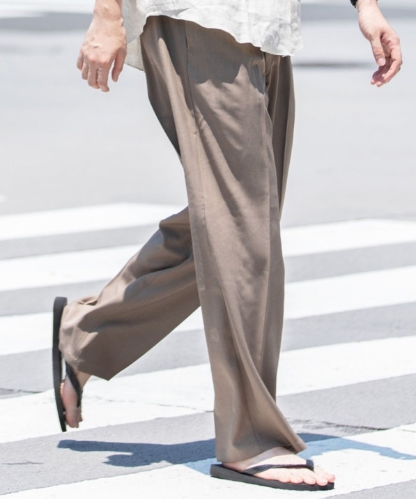 City Ambient Products: ツイル 2タック ワイド スラックス｜ SHIPS