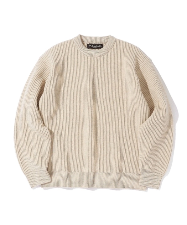 Southwick: Gate Label ウール シルク クルーネック ニット｜ SHIPS