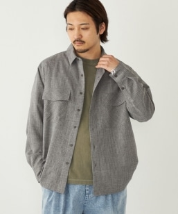 SHIPS Colors:〈洗濯機可能〉ウーリー ボックス シャツ(セットアップ