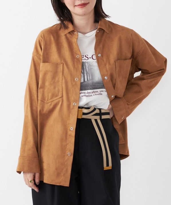 SHIPS Colors:フェイクスエード（ポリエステル）シャツ◇｜ SHIPS 公式