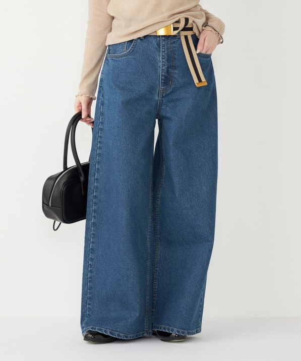 SHIPS Colors:〈洗濯機可能〉ワイド デニム◇｜ SHIPS 公式サイト