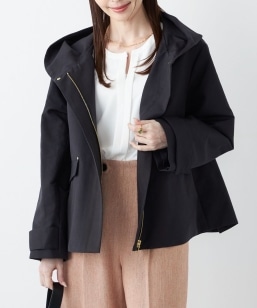 洗濯機可能〉ミリタリー バックサテン スタンドカラー ブルゾン