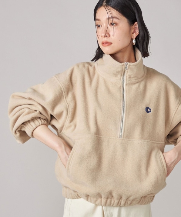 SHIPS NINE CASE:〈手洗い可能〉フリース ハーフ ジップ プルオーバー
