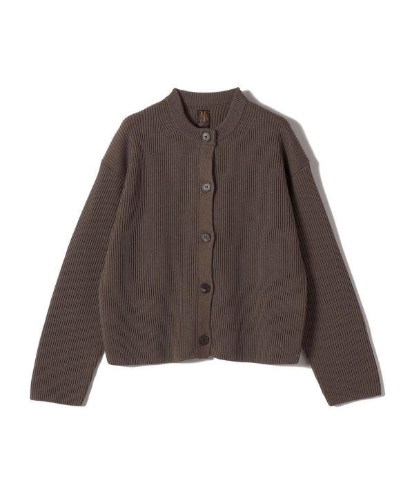 BATONER:ソリッド ウール リブ クルーネック カーディガン｜ SHIPS