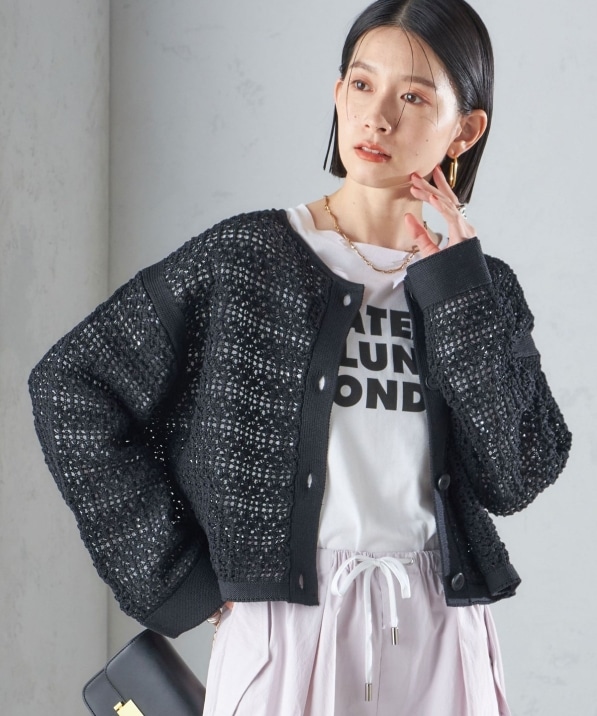 手洗い可能〉透かし編み 2WAY ニット ジャケット｜ SHIPS 公式サイト