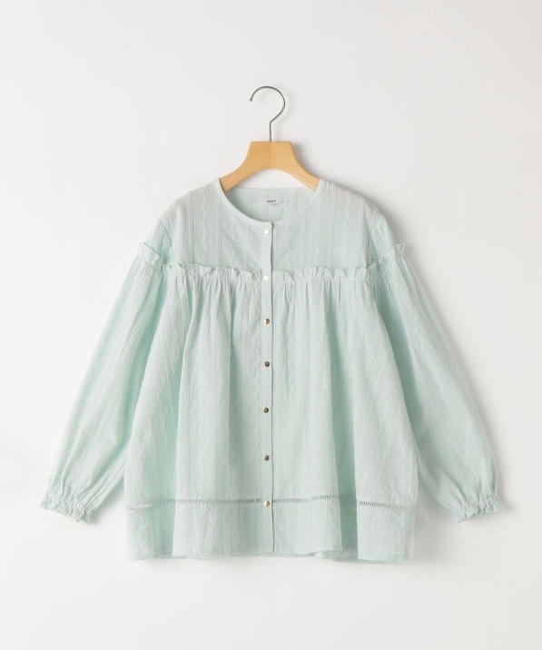 SHIPS KIDS:140～150cm / ギャザーフリル 刺繍 ブラウス｜ SHIPS 公式