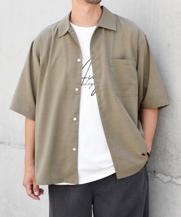 SHIPS any: 〈洗濯機可能〉リネン混 リラックスフィット オープン