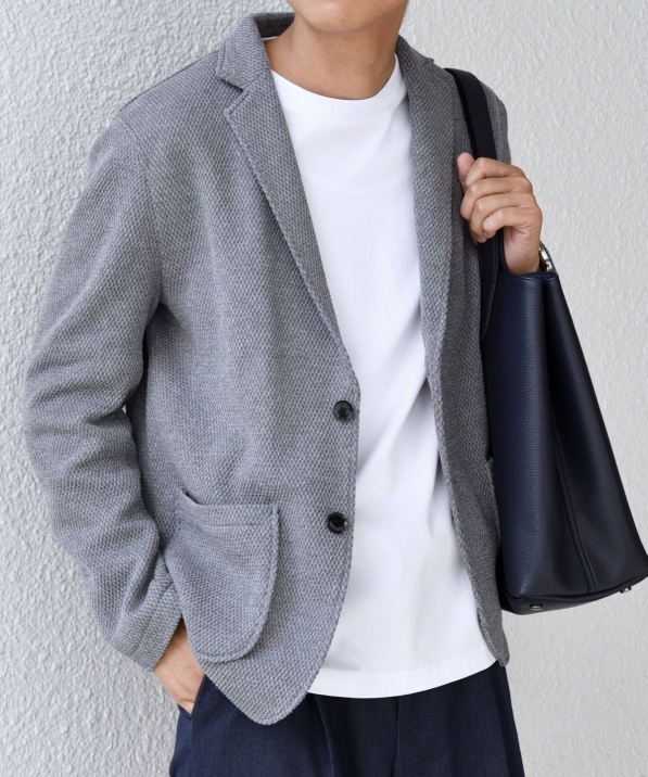 SHIPS any:〈洗濯機可能〉TEXBRID(R) タックハニカム ニッティング