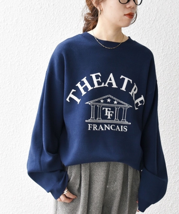 SHIPS any:〈手洗い可能〉クラブロゴ ジャカード ニット◇｜ SHIPS