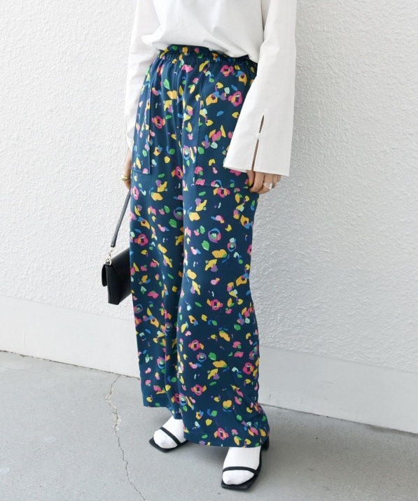 SHIPS any:〈洗濯機可能〉SPRINTEX フラワー プリント ワイド イージー