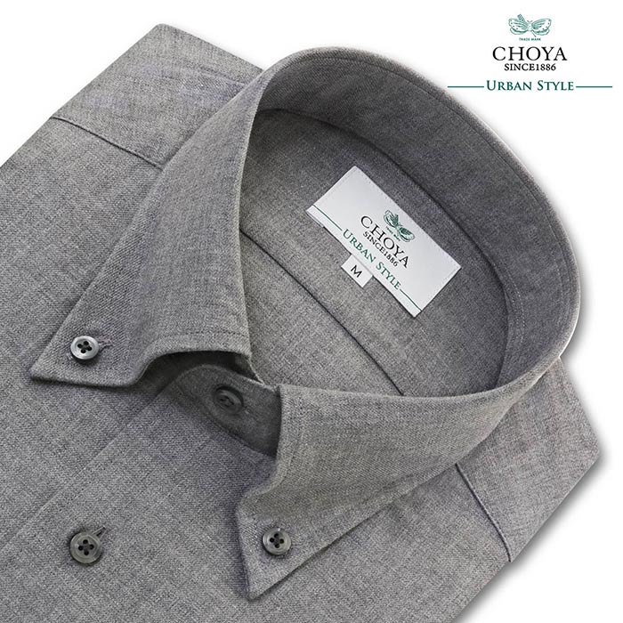 CHOYA URBAN STYLE カジュアルシャツ フランネルシャツ 長袖 ボタン