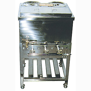 ガス式 うどん 湯煎器 カラン式 卓上用 UKS-1S LPガス - 調理器具のSHOKUBI