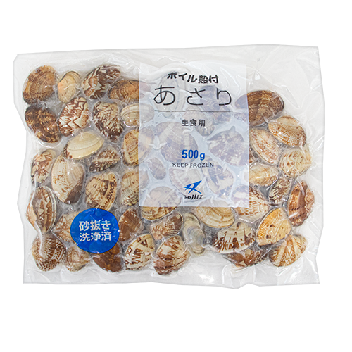業務用食材】双日食料 殻付きあさり 500g: 水産物|食材デポ