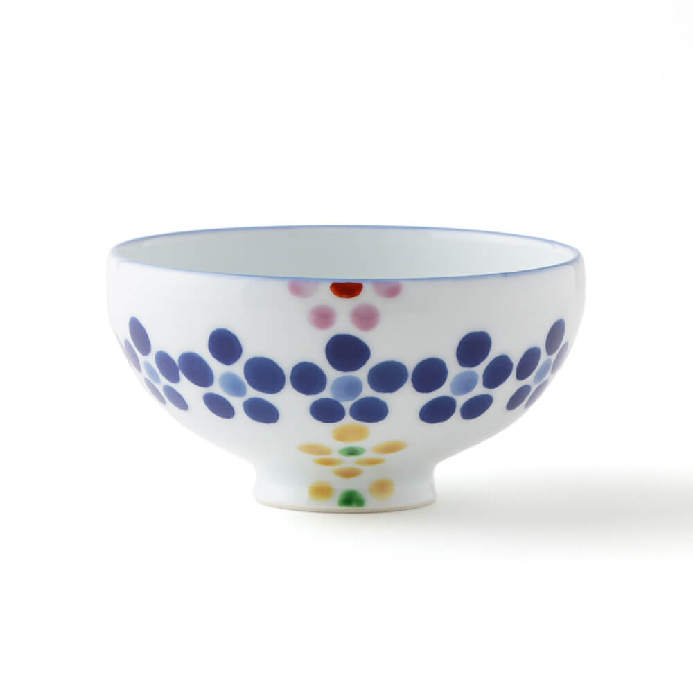 染錦ならび梅 飯碗 ｜ 有田焼の源右衛門窯公式オンラインショップ