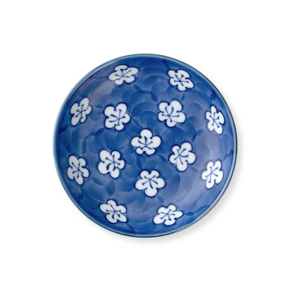 古染風梅紋 小皿 ｜ 有田焼の源右衛門窯公式オンラインショップ