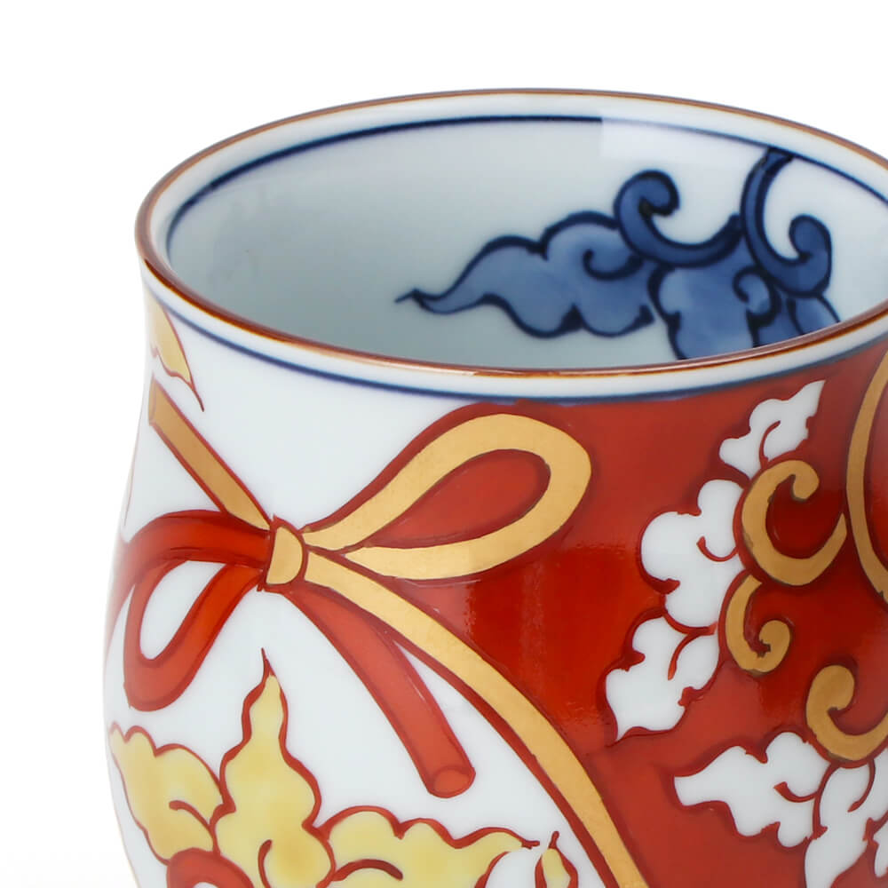 色絵結び唐草 組湯呑 ｜ 有田焼の源右衛門窯公式オンラインショップ