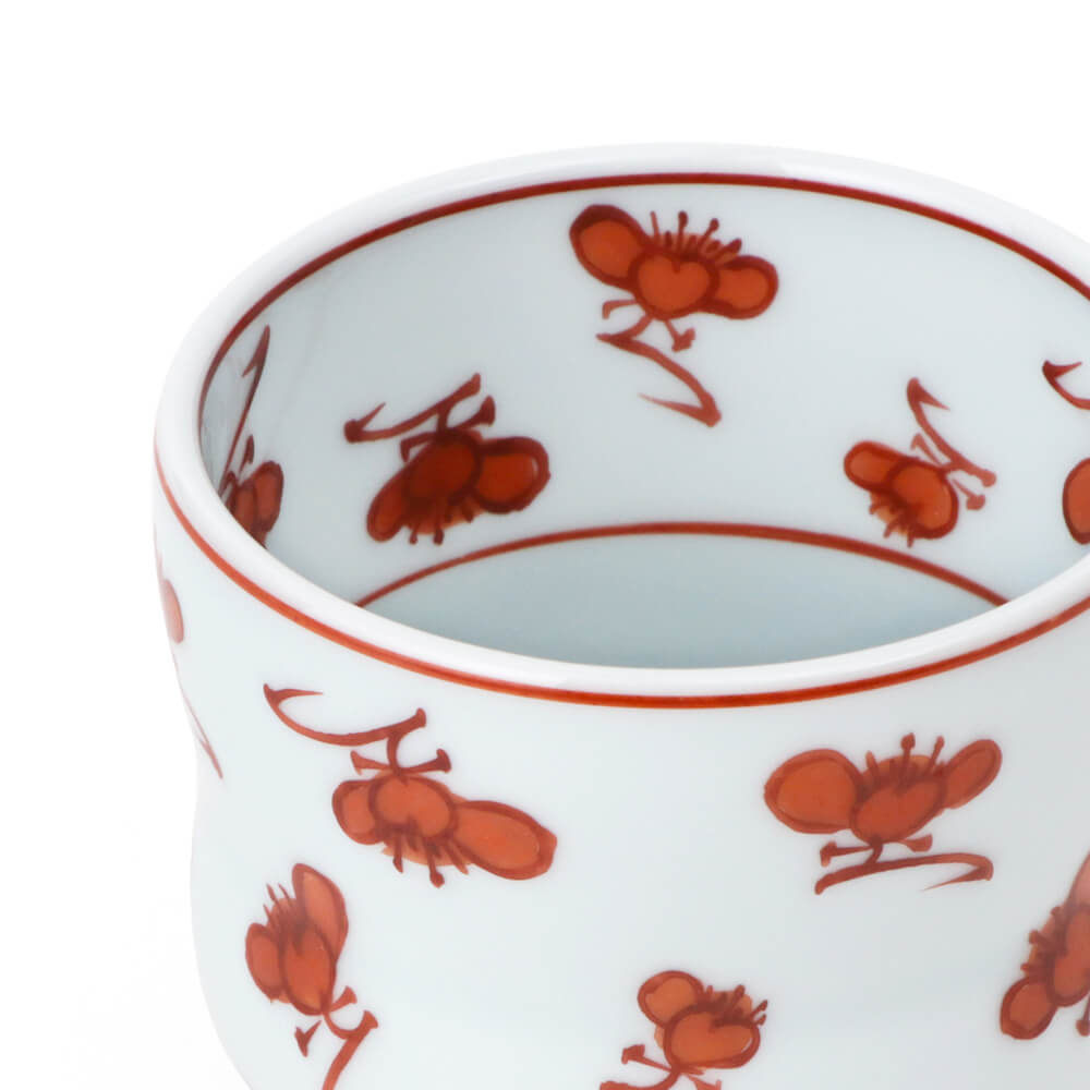 赤絵梅花 湯呑 ｜ 有田焼の源右衛門窯公式オンラインショップ