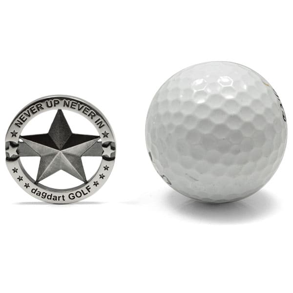 dagdart GOLF】ゴルフマーカー ボールマーカー 名入れ 星 スター [MS-058]