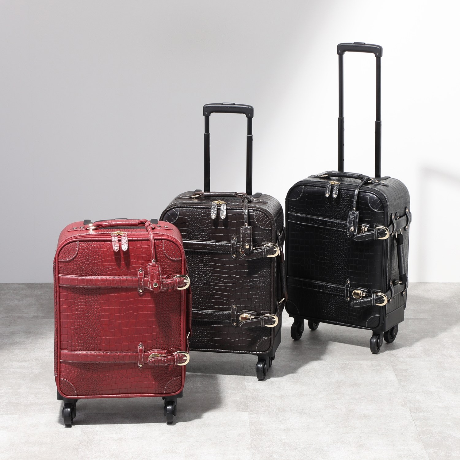 スワニー トランクキャリー クロコダイル型押し- ショップチャンネル