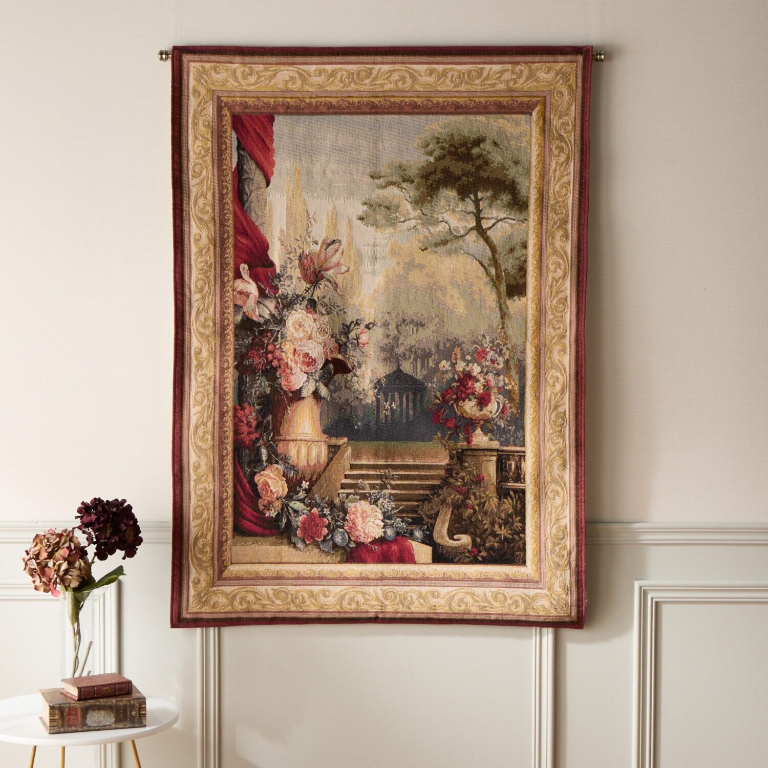 アール・ドゥ・リス フランス製 ゴブラン織タペストリー