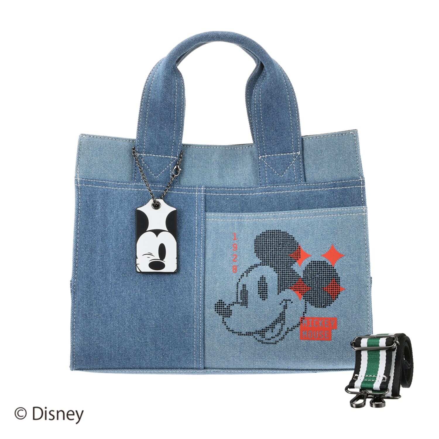 ベルモサ ＜ミッキーマウス＞ デニム調トートバッグ- ショップチャンネル