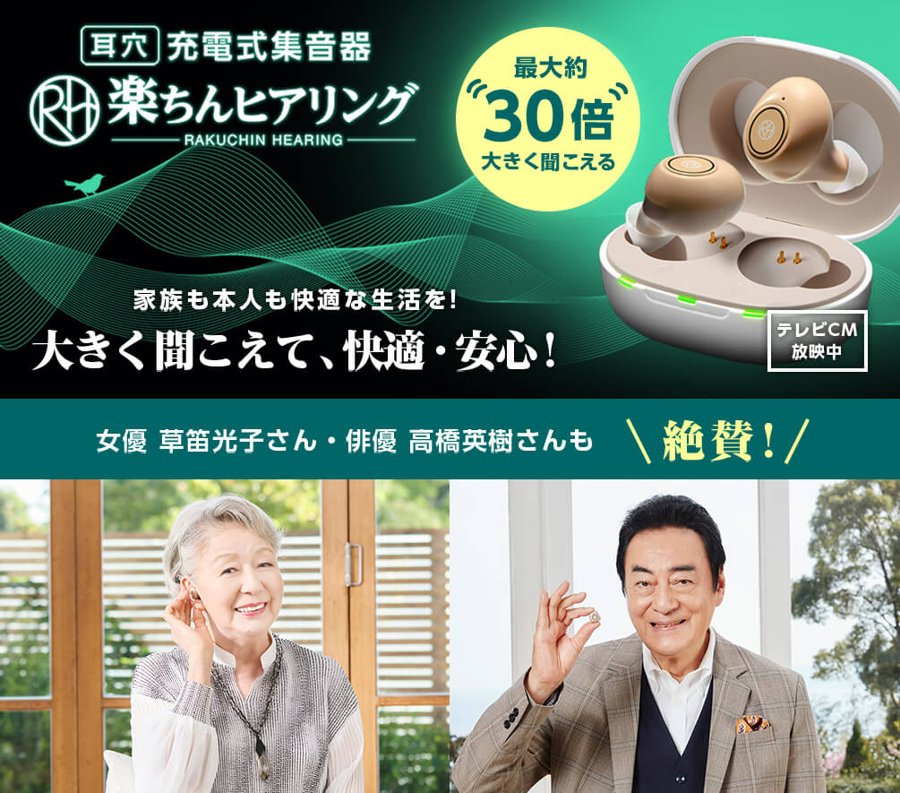 公式】楽ちんヒアリング SA-01（耳穴型集音器）｜ショップジャパン